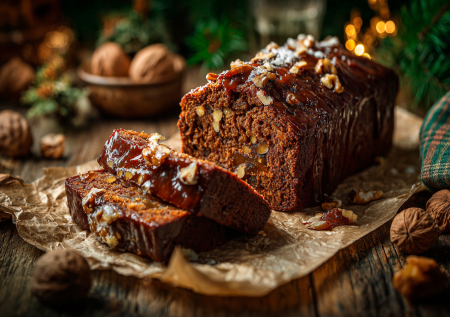 Десерт на Рождество за пару минут! Монастырская коврижка с медом и орехами