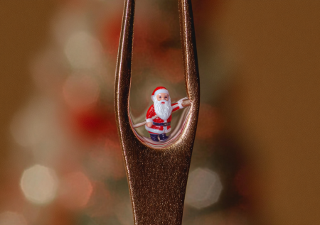 «Русский Левша» создал самую крошечную фигурку Деда Мороза в мире