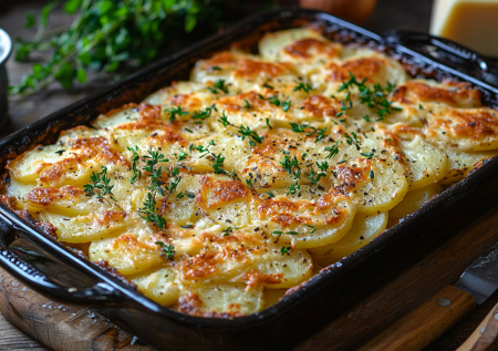 Все в одной форме: слоеная запеканка из картофеля, фарша и сырной шапки. Не нужно решать, что готовить первым