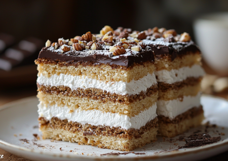 Волшебство в простом: украинский «Киевский торт». Не безе, а хрустящие ореховые коржи с нежнейшим кремом