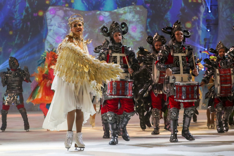 Татьяна Навка во время премьерного показа ледового мюзикла «Спящая красавица»