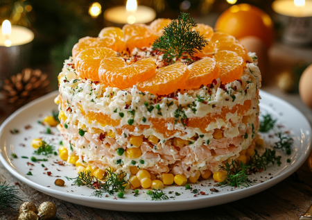 Эта версия крабового салата превзойдет все, что вы готовили раньше — без риса, с эффектной подачей