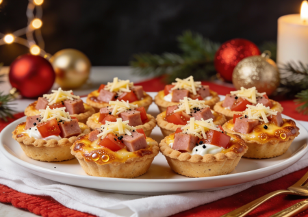 Не поддавайтесь панике, когда нет времени готовить: идеальная закуска за 15 минут — горячие тарталетки с колбасой и сыром