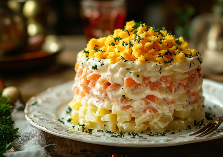 Вкус, который помнят все: рецепт мимозы без лишних ингредиентов.