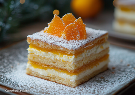 Наполеоном новогодний стол не удивишь. Готовлю «Карпатку» — облачные коржи с апельсиновым кремом для сладкого 2026 года