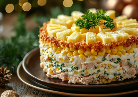 Достоин быть на каждом столе в Новый год: салат «Гавайский» — блюдо, которое давно стало классикой