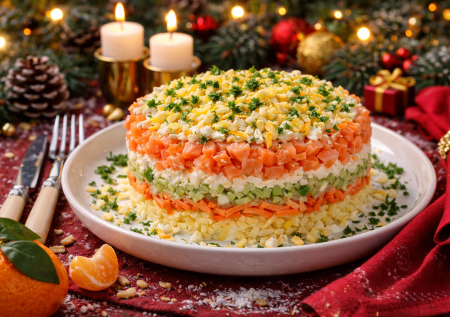 Беру всего пачку красной рыбки: салат «Рыба моя» — готовим на Новый год вкусно и без мороки