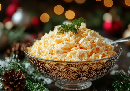 Съедят до боя курантов, приготовите за 5 минут: салат из колбасного сыра — хит всех застолий