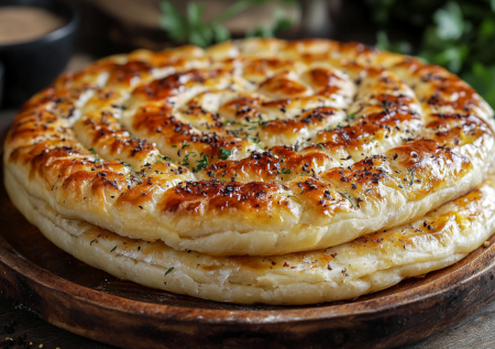 Вместо хлеба к новогоднему столу: хрустящие лепешки за 15 минут из готового слоеного теста