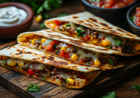 Вместо бургеров и шаурмы готовлю сочную кесадилью — мексиканский завтрак на скорую руку