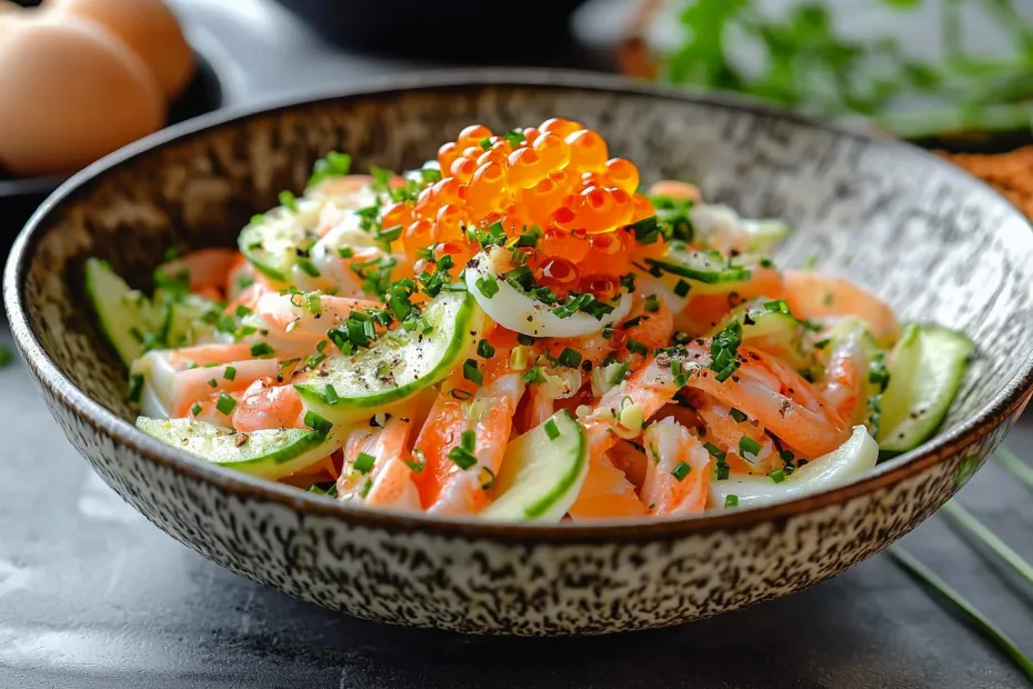 Салат с кальмарами на новогодний стол в 2026 году