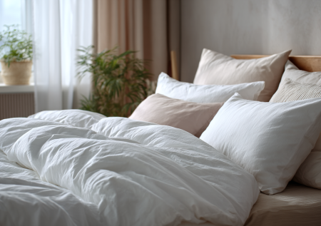 Спальня без перегруза: как текстиль заменяет декор