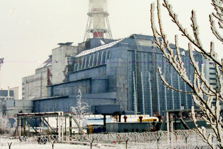 Чернобыльская атомная электростанция. Поврежденный энергоблок № 4