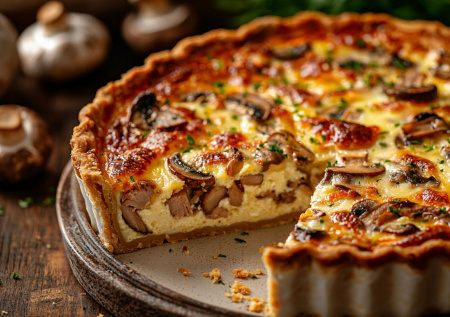 Нежная выпечка из готового теста: быстрый лоранский пирог по-французски