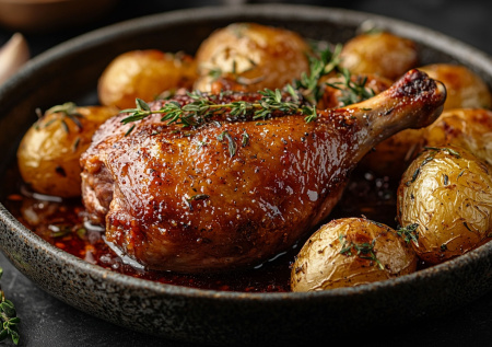 Запекаю утиные ножки конфи: мясо, отваливающееся от кости!