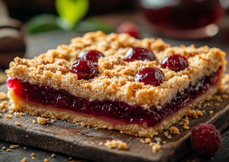 Насыпной пирог с вареньем: ничего вымешивать не надо — насыпал сухие ингредиенты и отправил в духовку