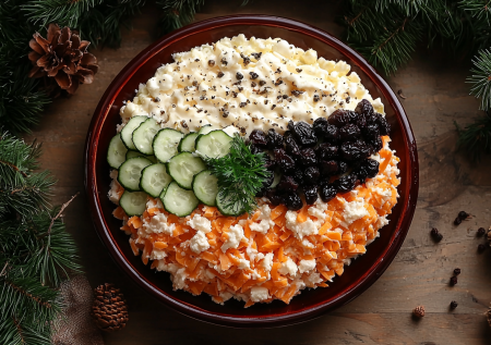 Салат, который каждый должен попробовать в 2026 году: «День и ночь» — поражает видом и вкусом