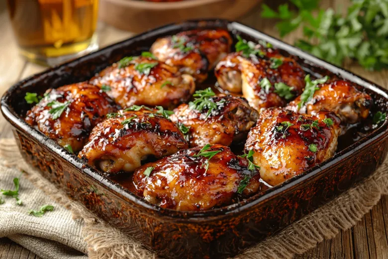 Румяная курочка в пиве