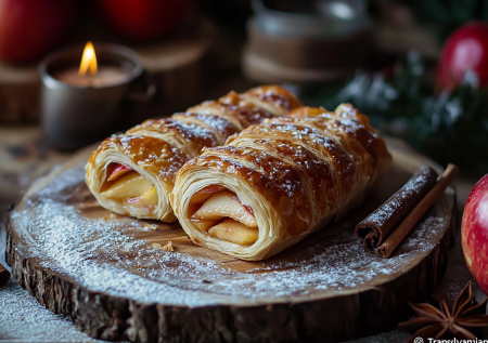 Штрудель больше не делаю. Пеку кюртешкалач — венгерские цилиндры с яблоками и корицей