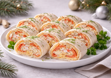 Заверните в лаваш это — и успех гарантирован: быстрая закуска на Новый год с копченым ароматом