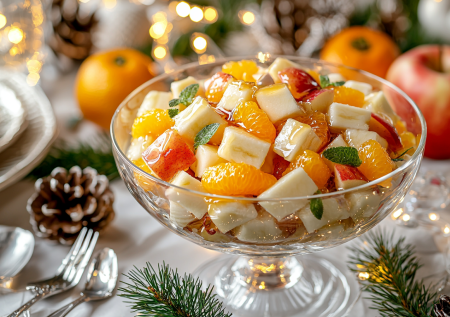 Фруктовый салат — главный хит новогодних праздников после майонезных блюд: от него не оторваться