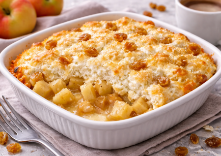 Не шарлотка и не запеканка: яблоки под творожной шубкой — некалорийная вкусняшка на десерт, завтрак и перекус