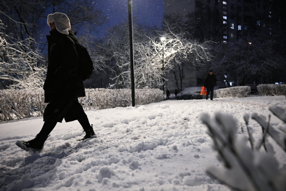 Снежная погода в Москве