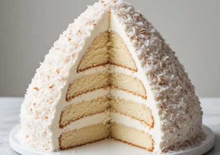 Небо и земля по сравнению с покупным тортом. «Снежная горка»: новогоднее чудо из сметаны и кокоса