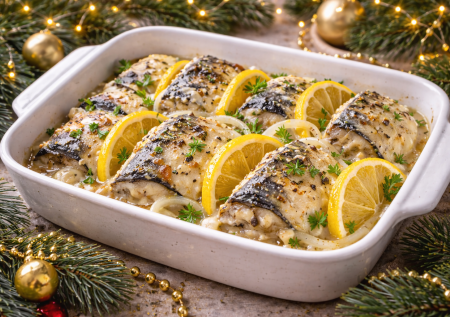 Запечённая скумбрия в топовом маринаде: праздничная рыбка на Новый год без лишней возни