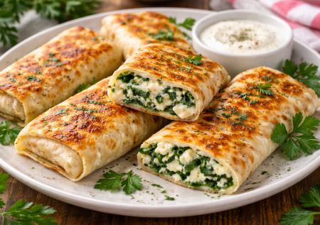 Быстрые пирожки из лаваша: вкуснющая начинка с творогом — хит на завтрак и перекус