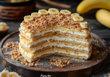 Овсянка, бананы и сметанный крем — готовлю торт «Панчо» на праздничный стол. Воздушное новогоднее лакомство