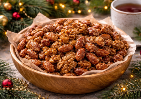 Детям вместо химозных конфет: новогодние орешки с мёдом и специями — не устоят и взрослые