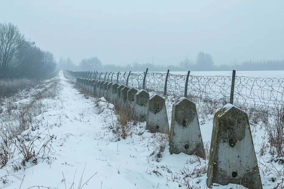 Российско-эстонская граница в представлении ИИ