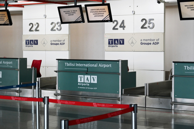 Стойки регистрации в Международном аэропорту Тбилиси