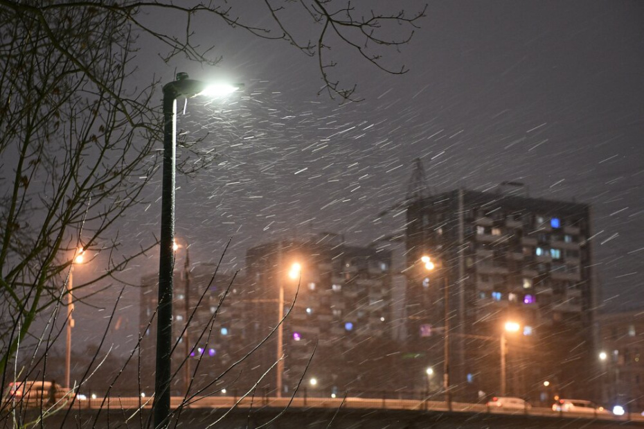Снежная погода в Москве