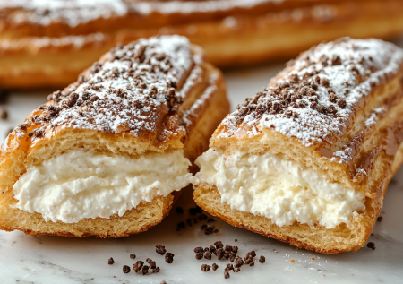 Эти эклеры с нежным творожным кремом стали моим коронным десертом — готовятся проще, чем кажется