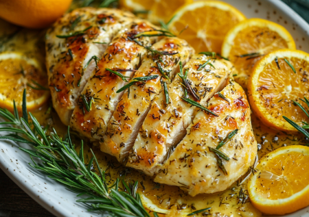 Забудьте про сухую грудку! Мариную курицу в меде, горчице и апельсиновом соке. Через час мясо тает во рту