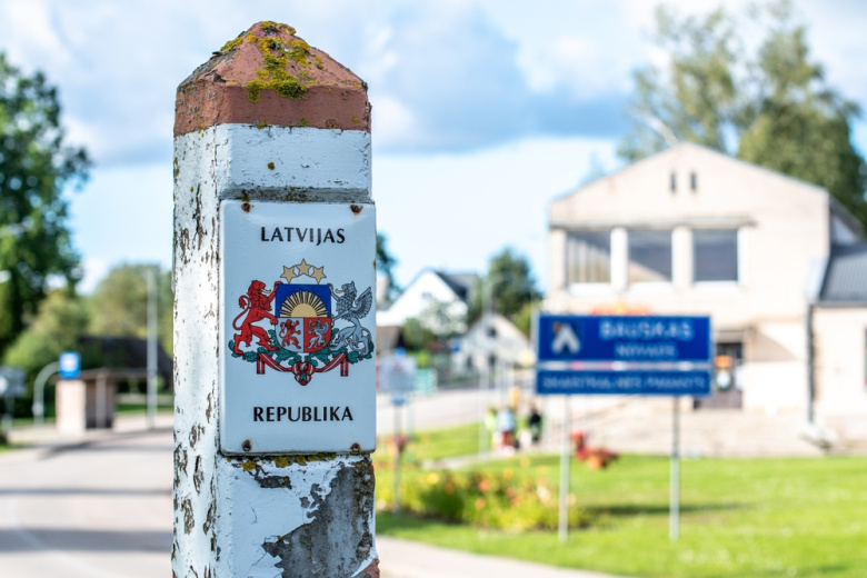 Латвийский пограничный пост