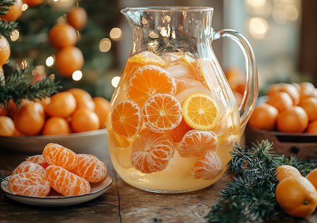 Мандариновый лимонад: свежий цитрусовый напиток для праздника и семейного застолья