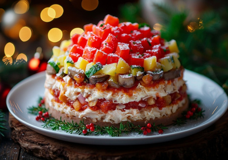 Этот салат смело можно ставить в центр стола! «Красная шапочка»: сочетание продуктов — гениальное