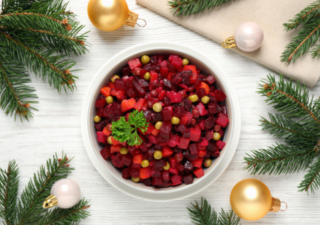 Винегрет по ГОСТу на Новый год: сытно, витаминно, постно!