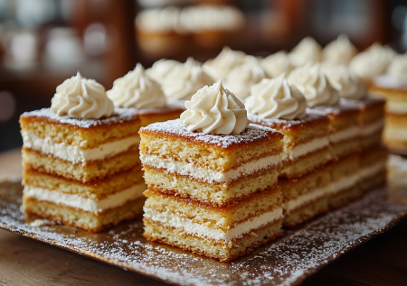 Медовые пирожные с кремом на сгущенке: рецепт вкуснятины для праздника и семейного чаепития