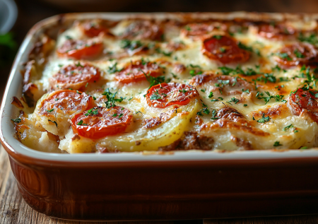 Рецепт для семейного ужина: картошка со свининой в сливках — воплощение домашнего уюта