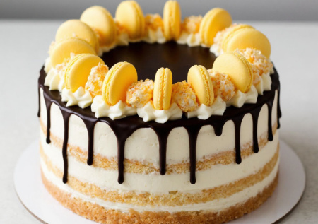 Лимон, мак и легкий заварной крем — собираю торт «Санчо-Панчо». Необыкновенно сочная сказка