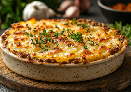 Картофельная бабка с фаршем: сочная и золотистая!