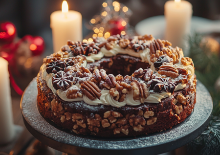 Кекс «Рождественский»: рецепт для семейного чаепития — аромат корицы и орехов наполнит дом праздником