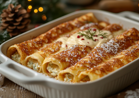 Налистники с творогом: готовим блинчики под сметанной шубой — любовь с первого кусочка