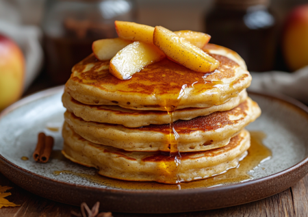 Два яблока и щепотка корицы. Вместо шарлотки жарю ароматные оладьи — идеально к чаю