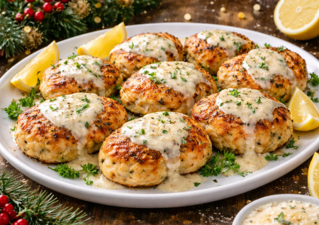 Подаю на Новый год и не стесняюсь, что это котлеты: обалденные куриные биточки с соусом