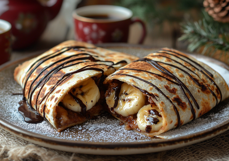 Намного проще и вкуснее блинов: сладкий завтрак с лепешками и бананами — всего 3 ингредиента